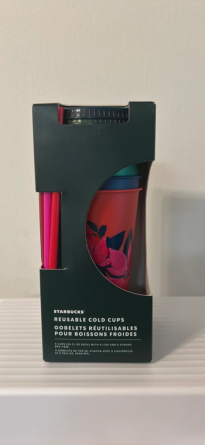 Starbucks Reusable Cold Cup Set 🏈 - photo 2