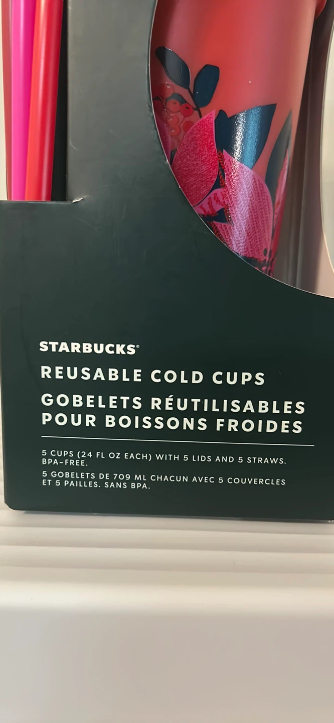 Starbucks Reusable Cold Cup Set 🏈 - photo 3