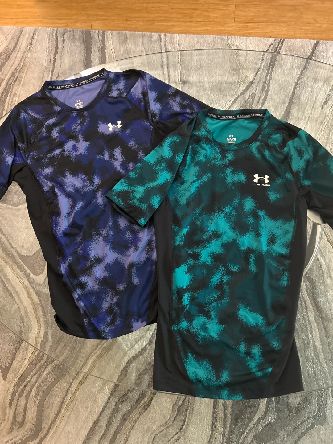 2 Under Armour HeatGear Compression Shirts - Small