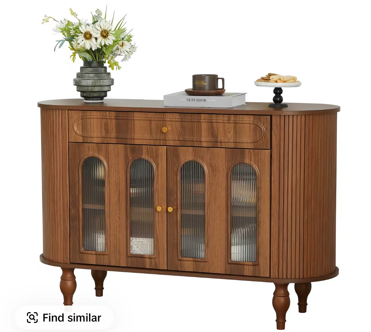 Giratree 47-inch Fluted Sideboard Cabinet