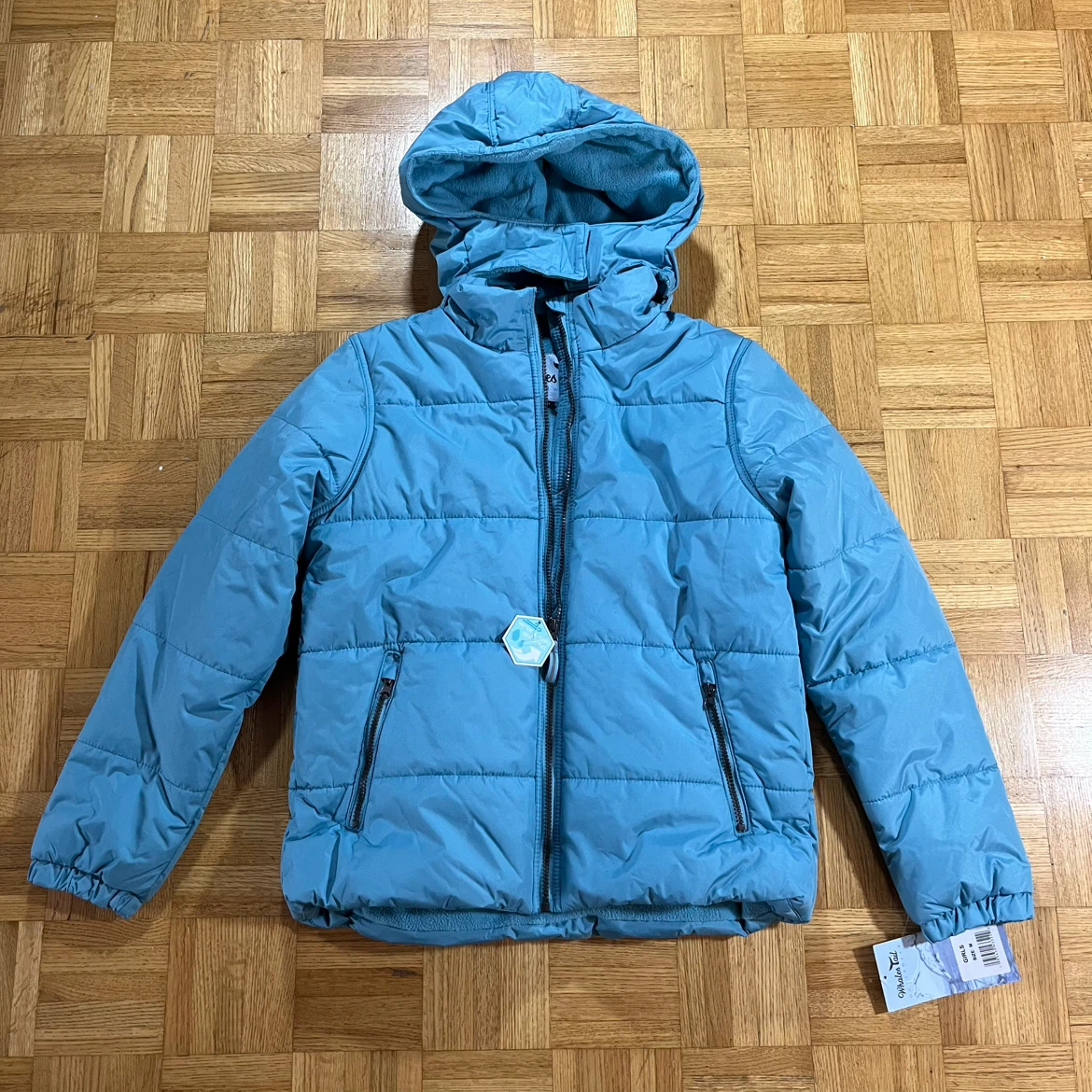Whales Tail Girls Water and Wind Resistant Jacket - Medium