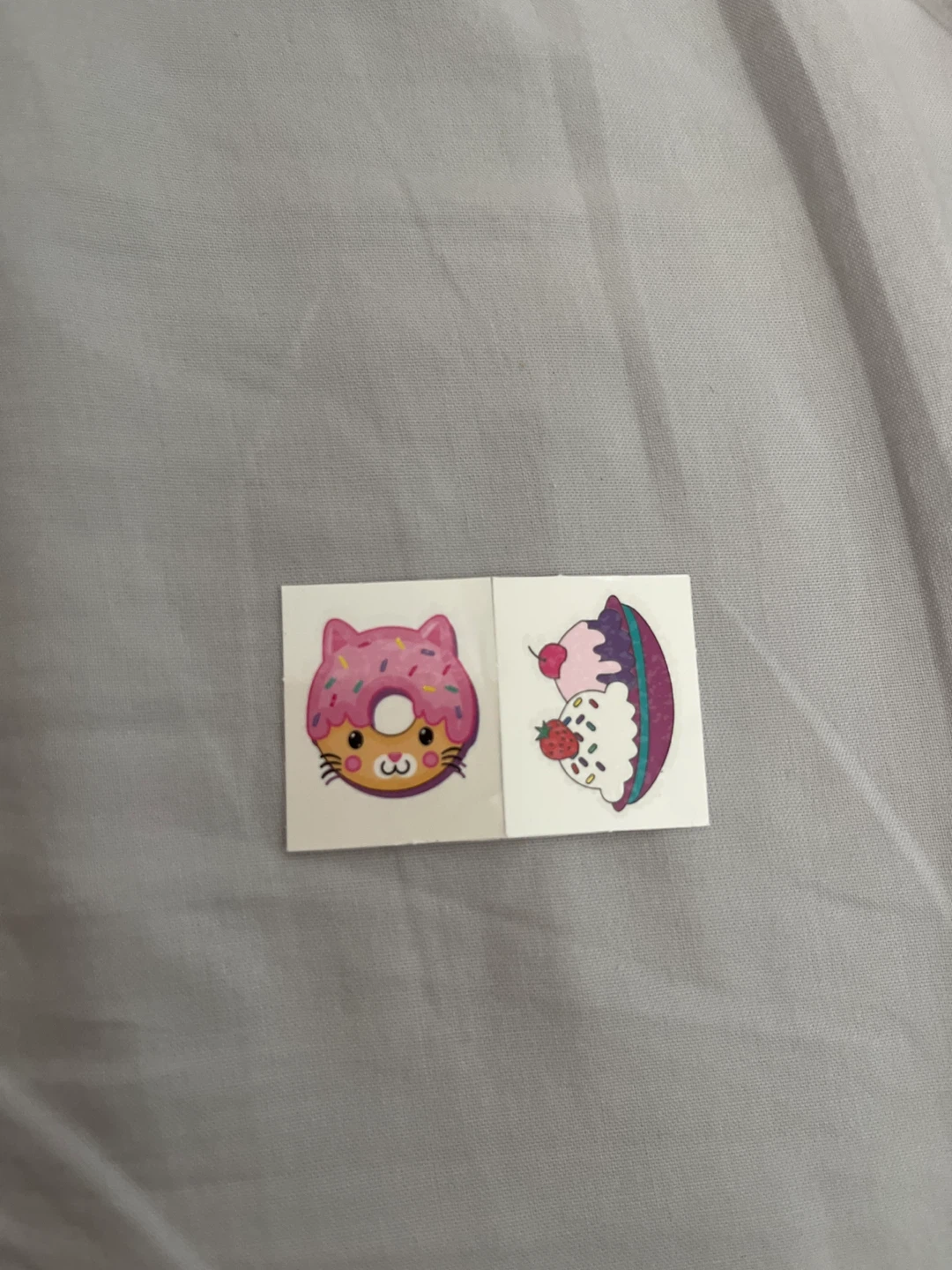 🏈Set of Two Food Character Temporary Tattoos