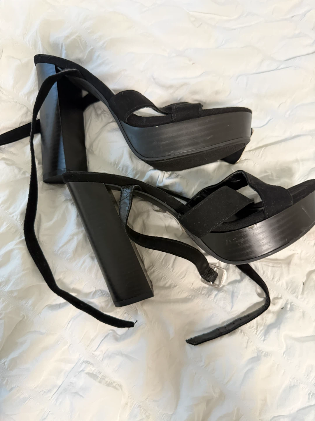 Forever 21 Black Platform Heels