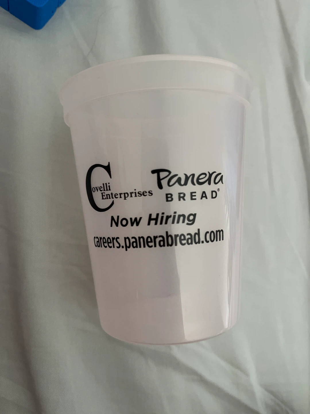 🏈Panera Bread Plastic Cup
