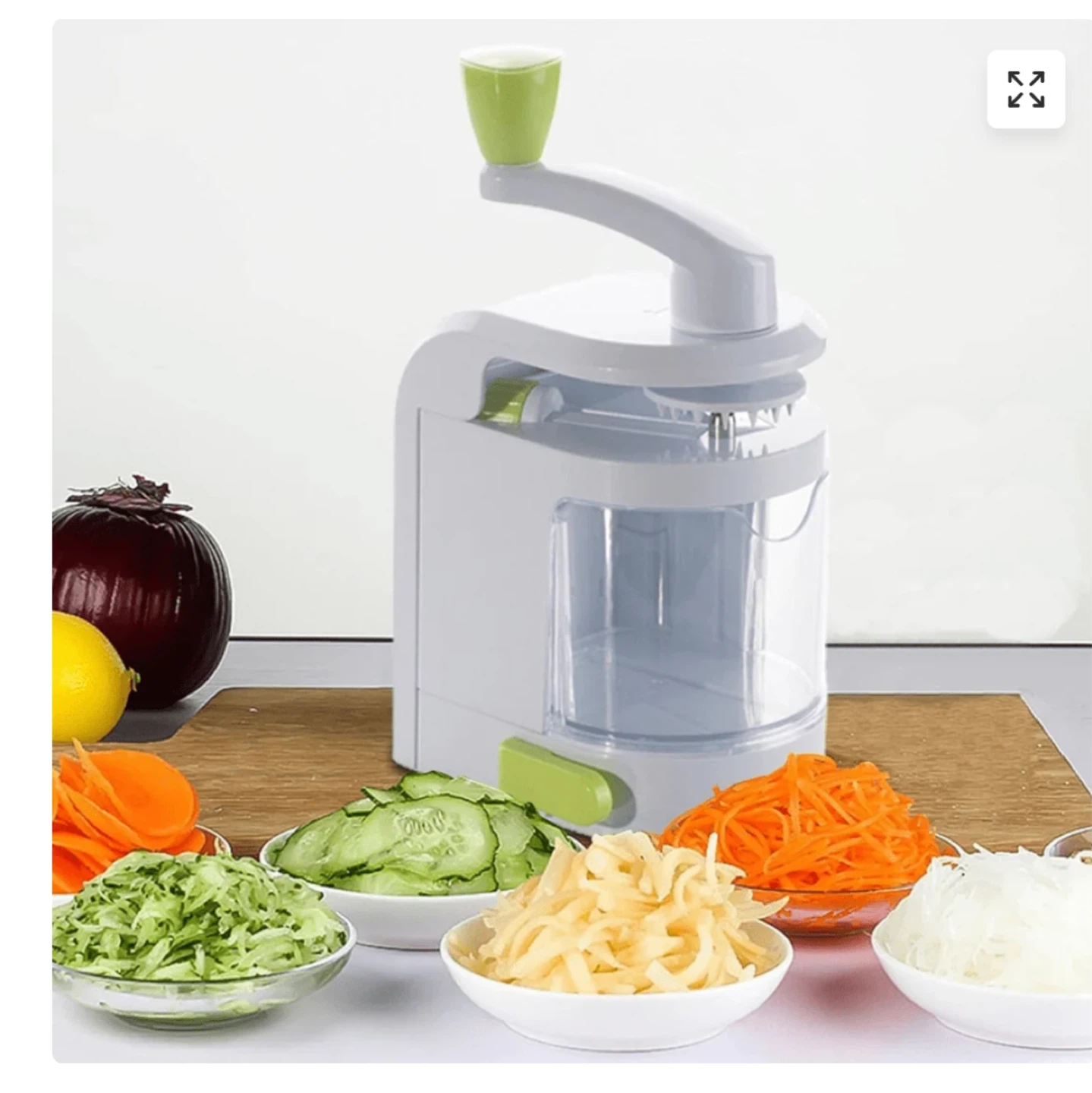 Hand Crank Vegetable and Fruit Spiral Cutter - photo 3