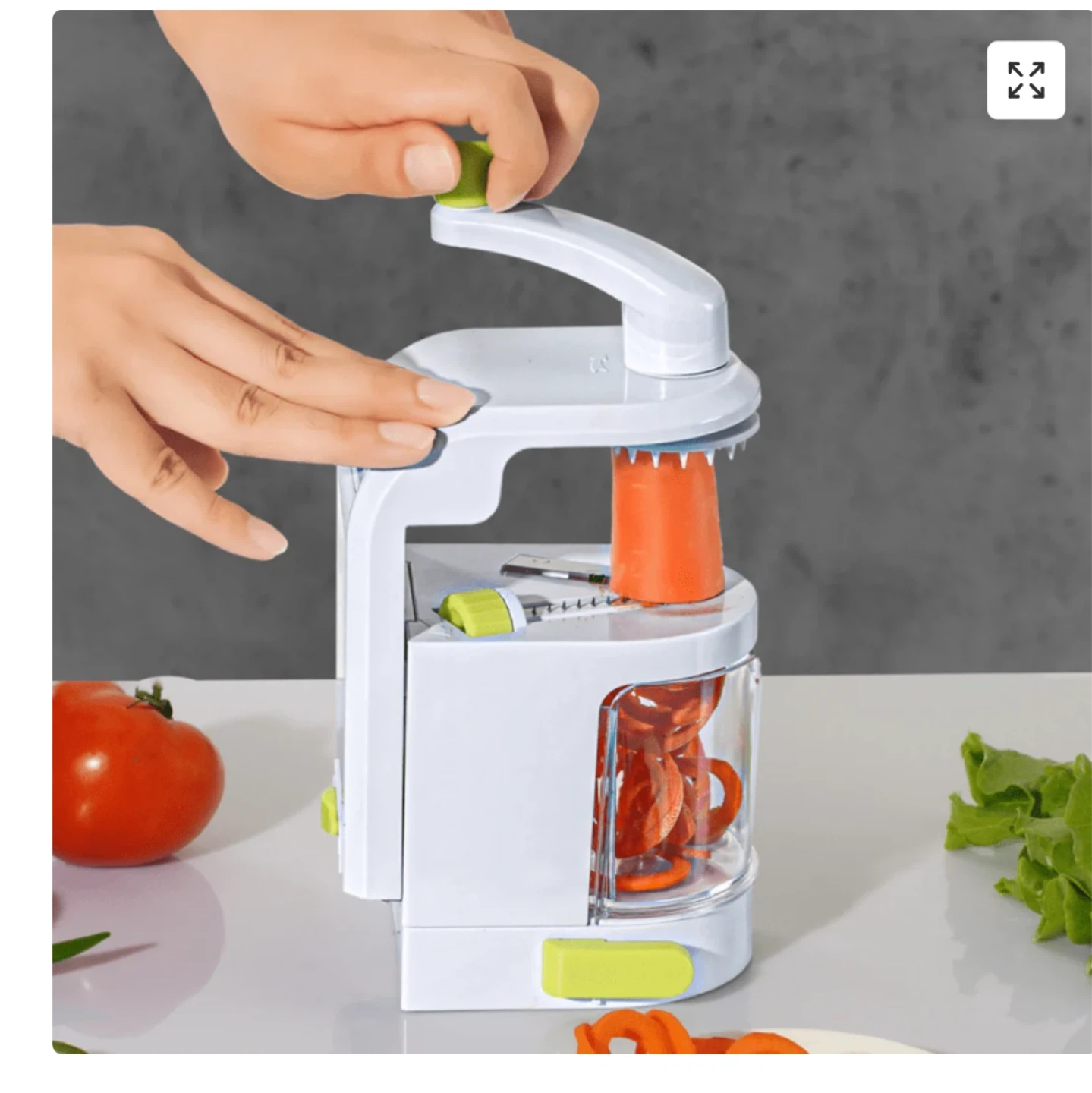 Hand Crank Vegetable and Fruit Spiral Cutter - photo 4