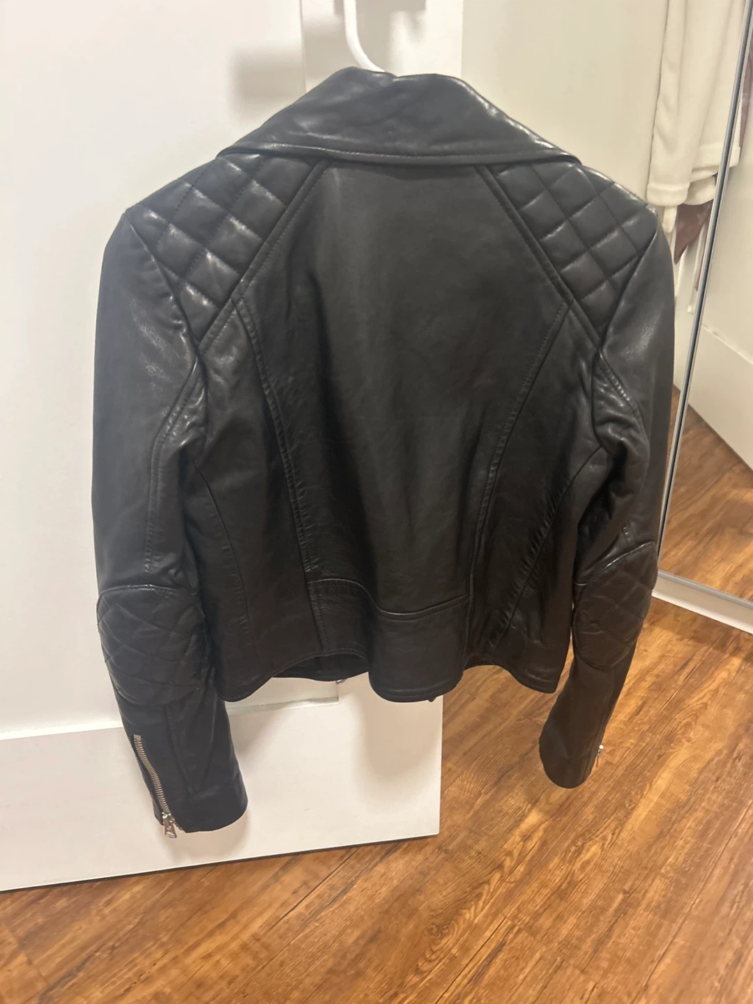 Wilfred Free Black Leather Biker Jacket - XS - photo 2