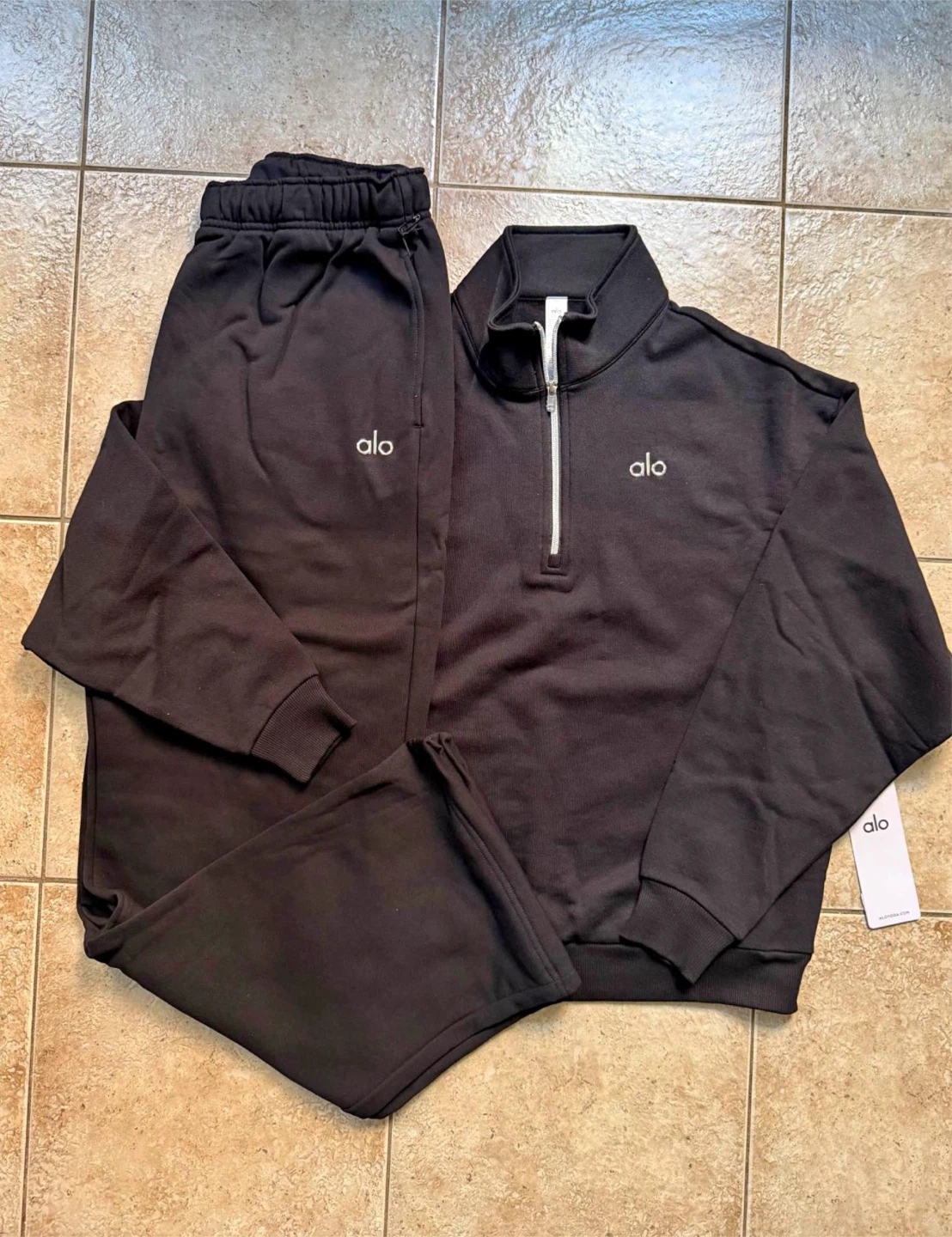 Alo quarter zip tracksuit