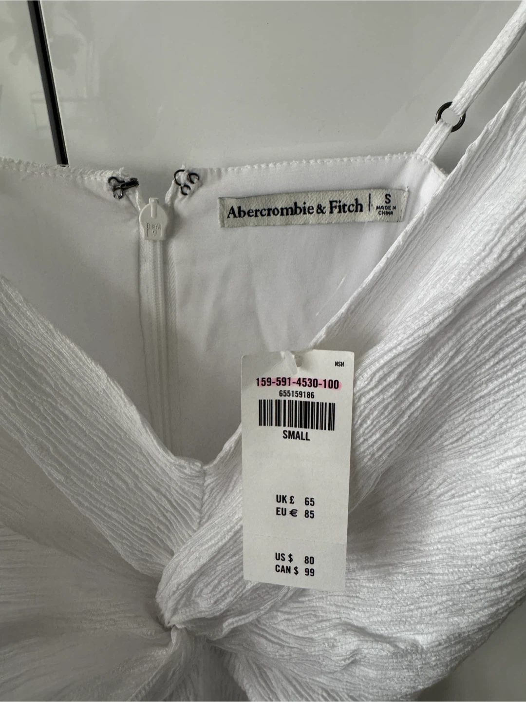 BNWT Abercrombie & Fitch White Mini Dress - photo 2