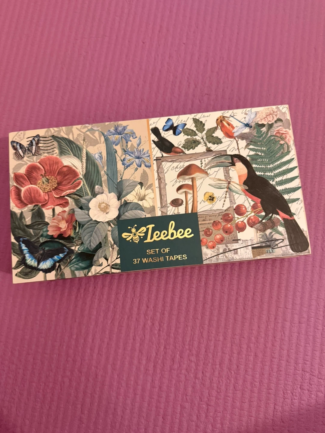 🏈Ieebee Nature's Notes Washi Tape Set (37 Rolls) - photo 2