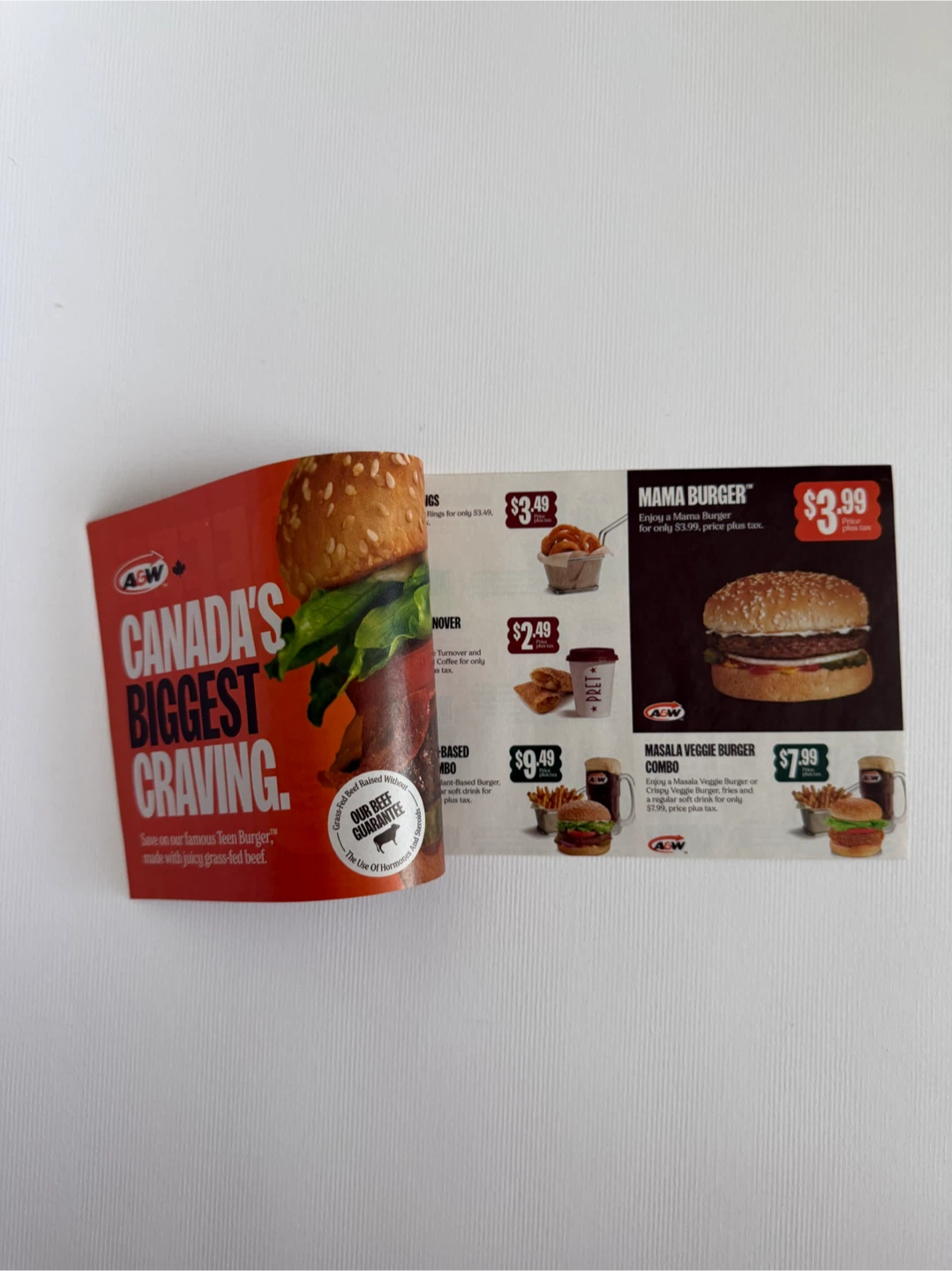A&W Coupon Booklet 🏈 - photo 2
