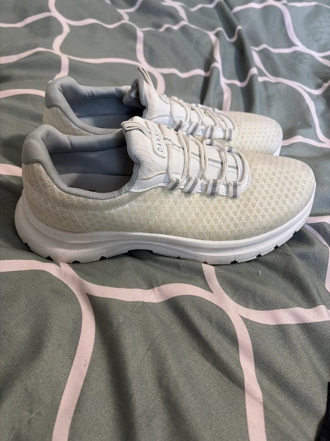 Brand New. Worn once. Danskin White Sneakers
