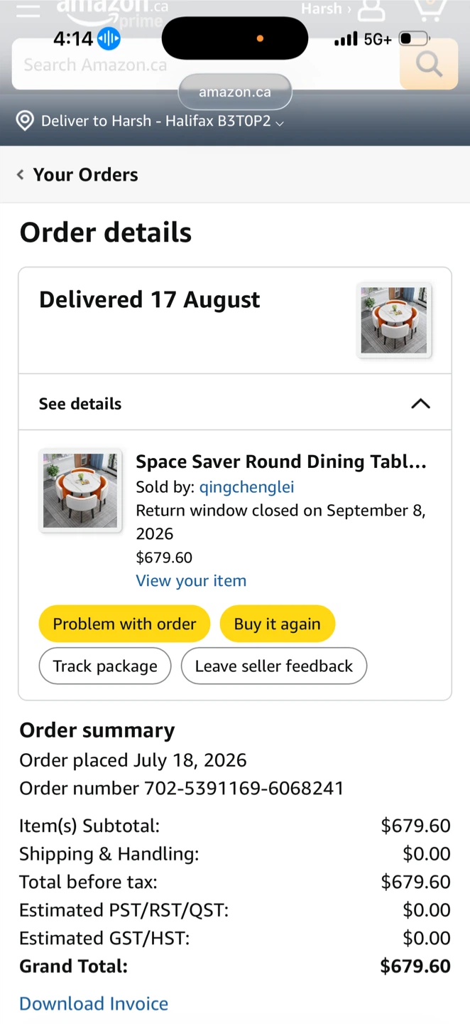 RWYDS Space Saver Round Dining Table Set - photo 2