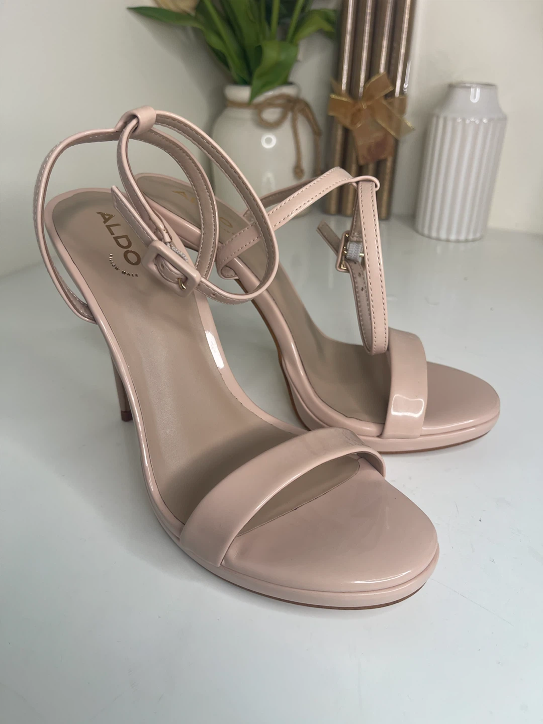ALDO Nude Stiletto Sandals Size 8.5 - photo 3