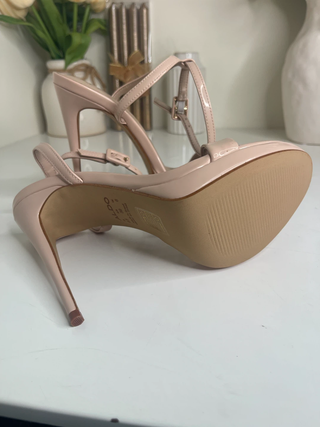 ALDO Nude Stiletto Sandals Size 8.5 - photo 5