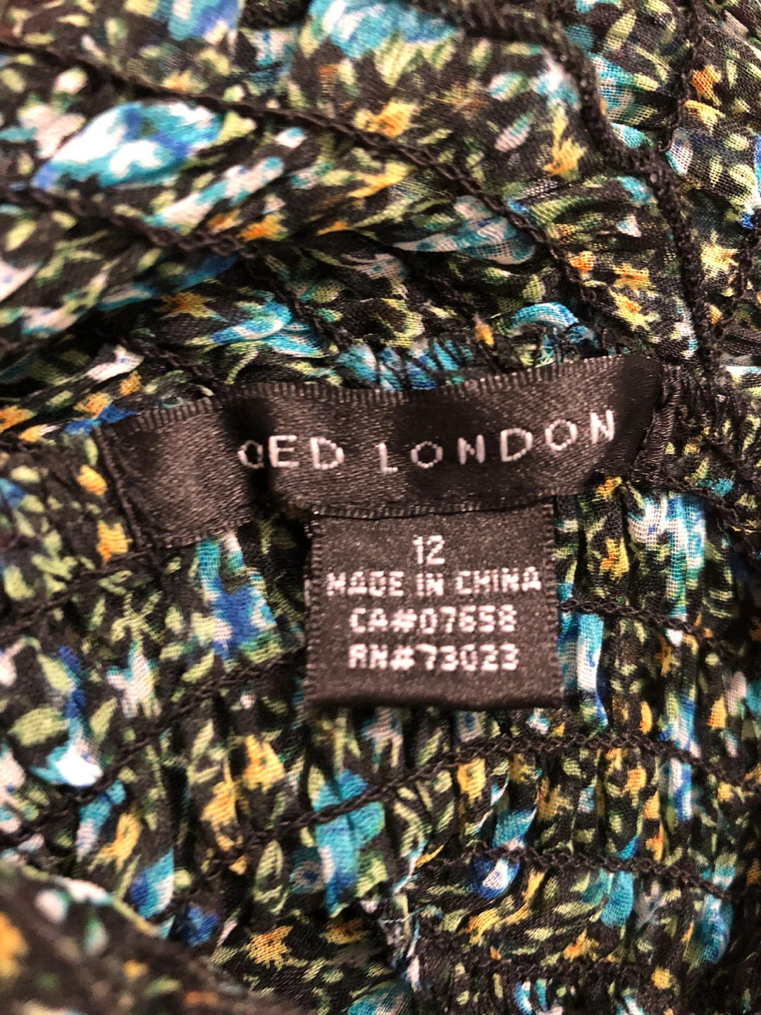 🏈 Oed London Floral Dress Size 12 Floral Ruffle Flowy Women’s - photo 2