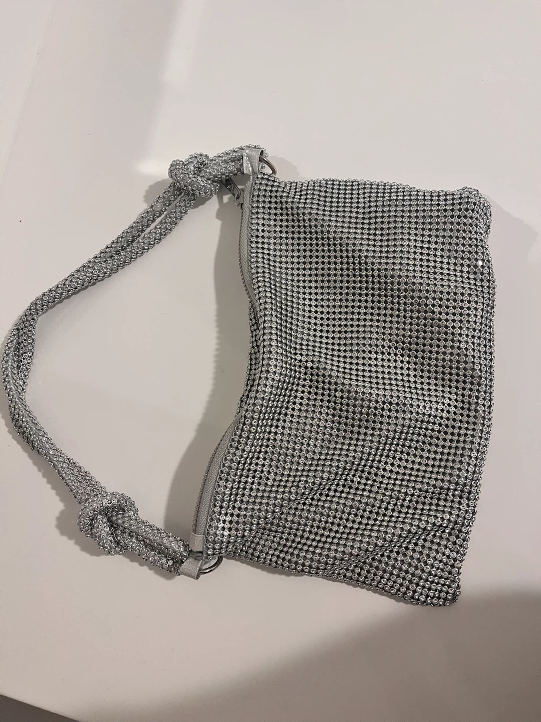 Silver Rhinestone Sparkly Handbag - photo 2