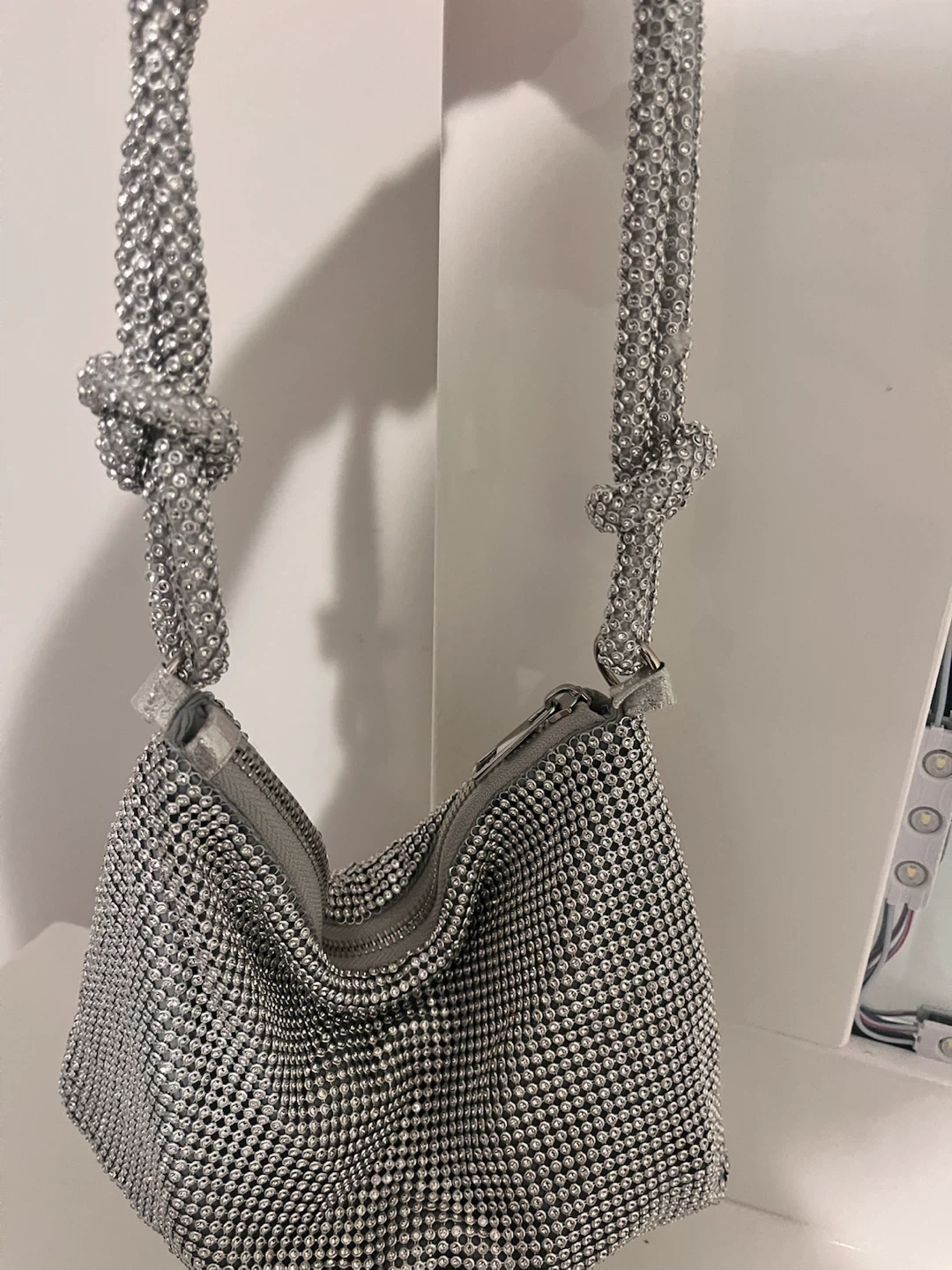 Silver Rhinestone Sparkly Handbag - photo 3