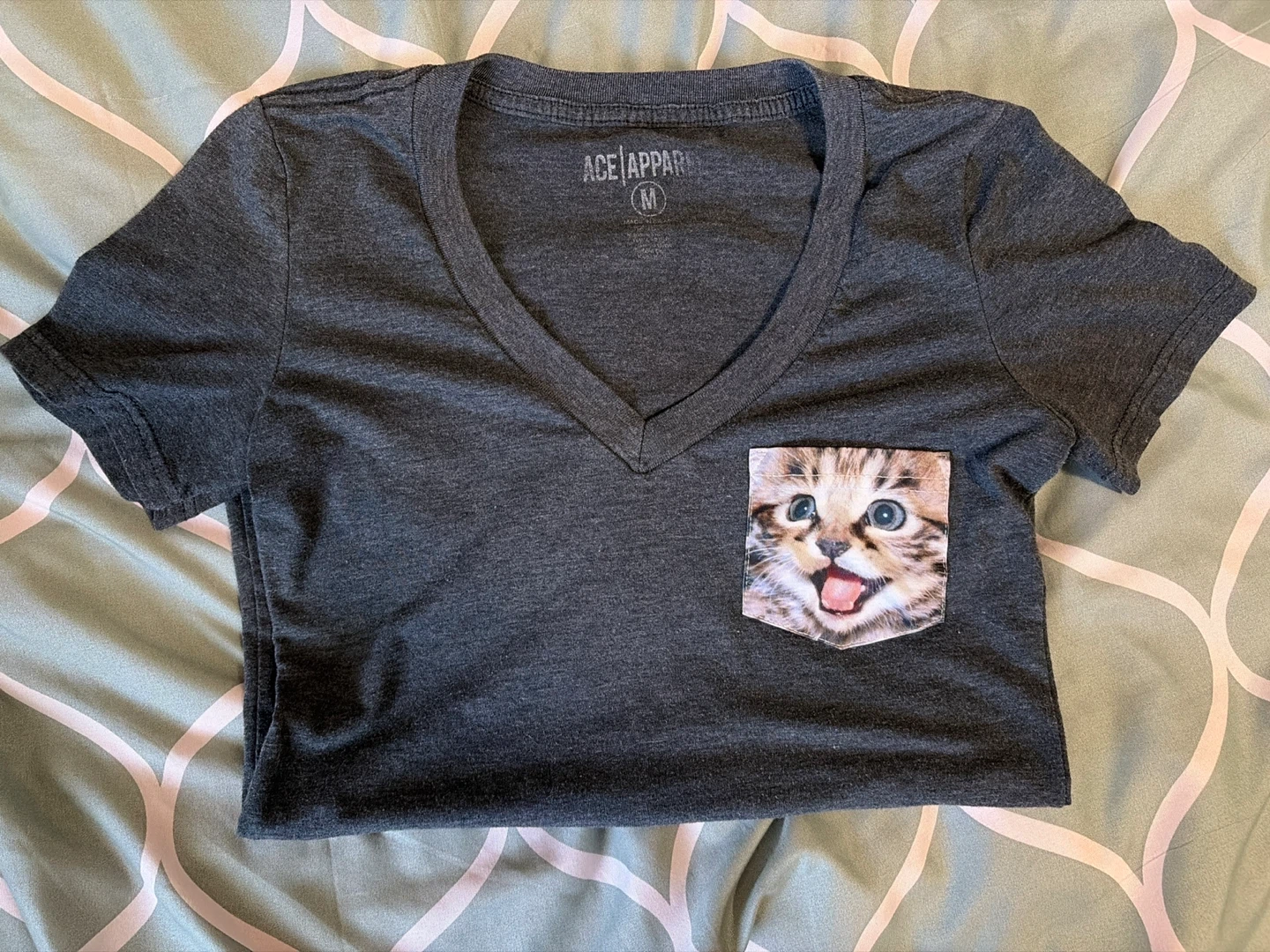 Super Comfy Material. Ace Apparel Grey v-neck