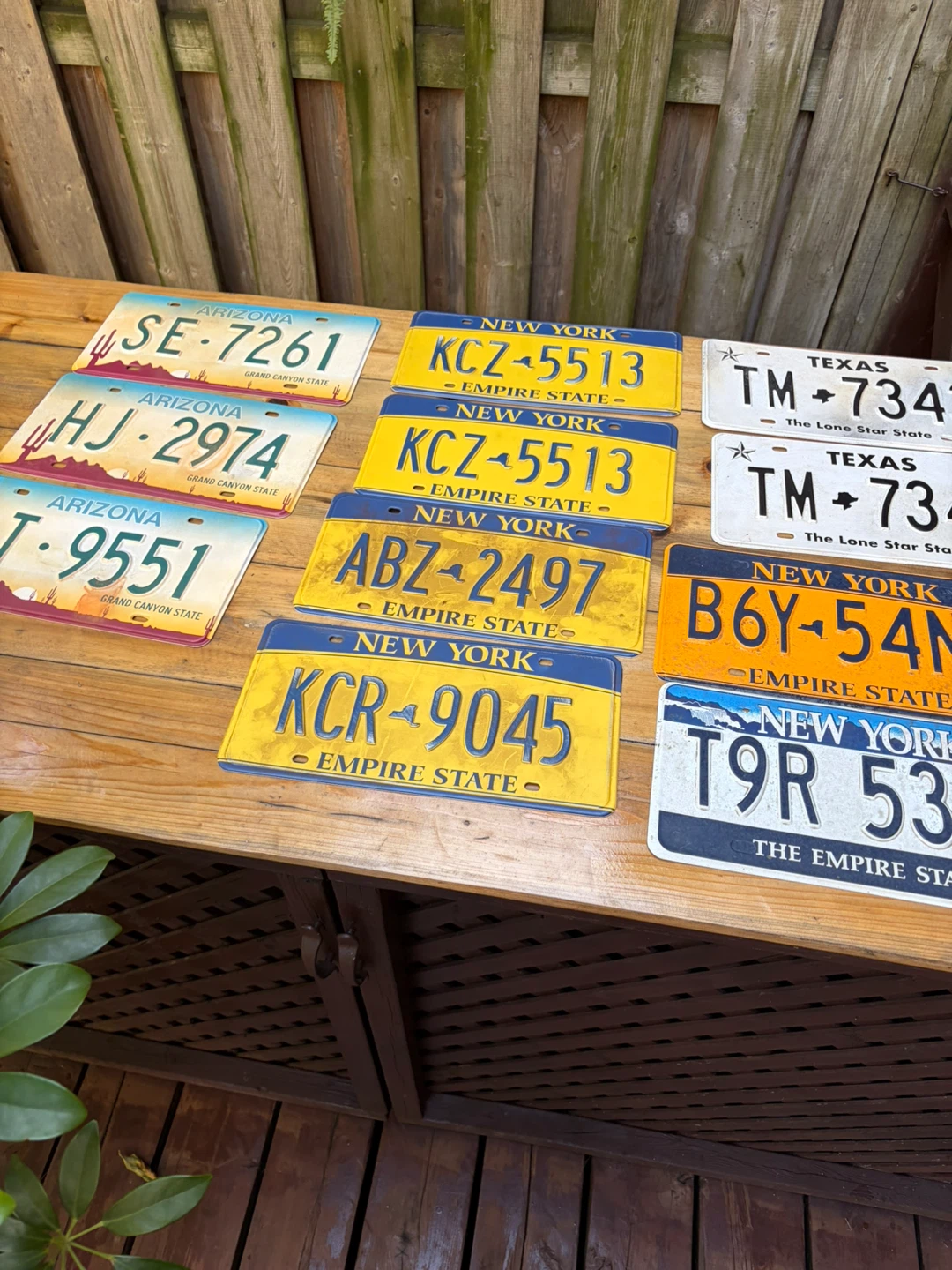 11 Vintage Plastic TV PROPS Licence Plates !