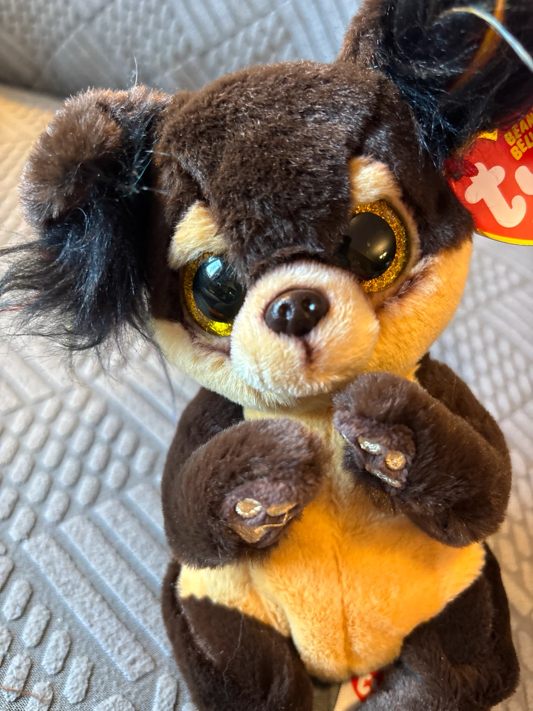 Ty Beanie Bellies Toffee Dog Plush Toy