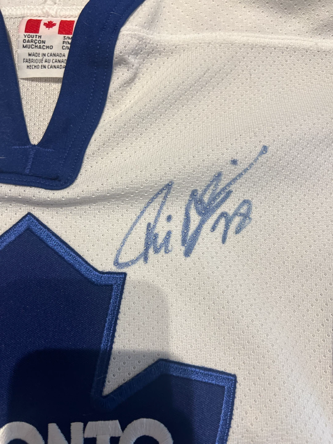 Toronto Maple Leafs Youth Jersey Signed Mats Sundin Tie Domi - photo 4