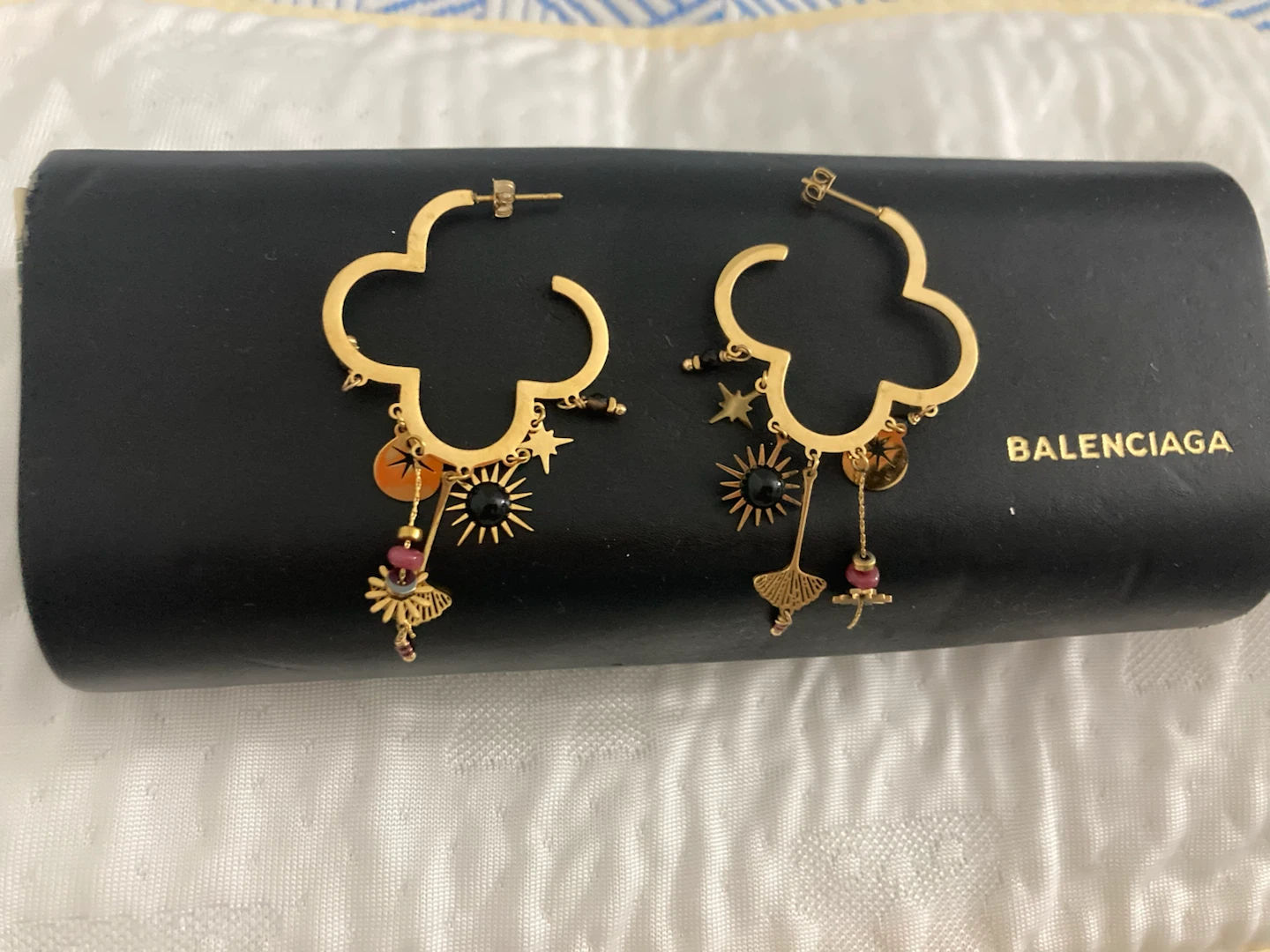 Stylish Charm Hoop Earrings 🏈