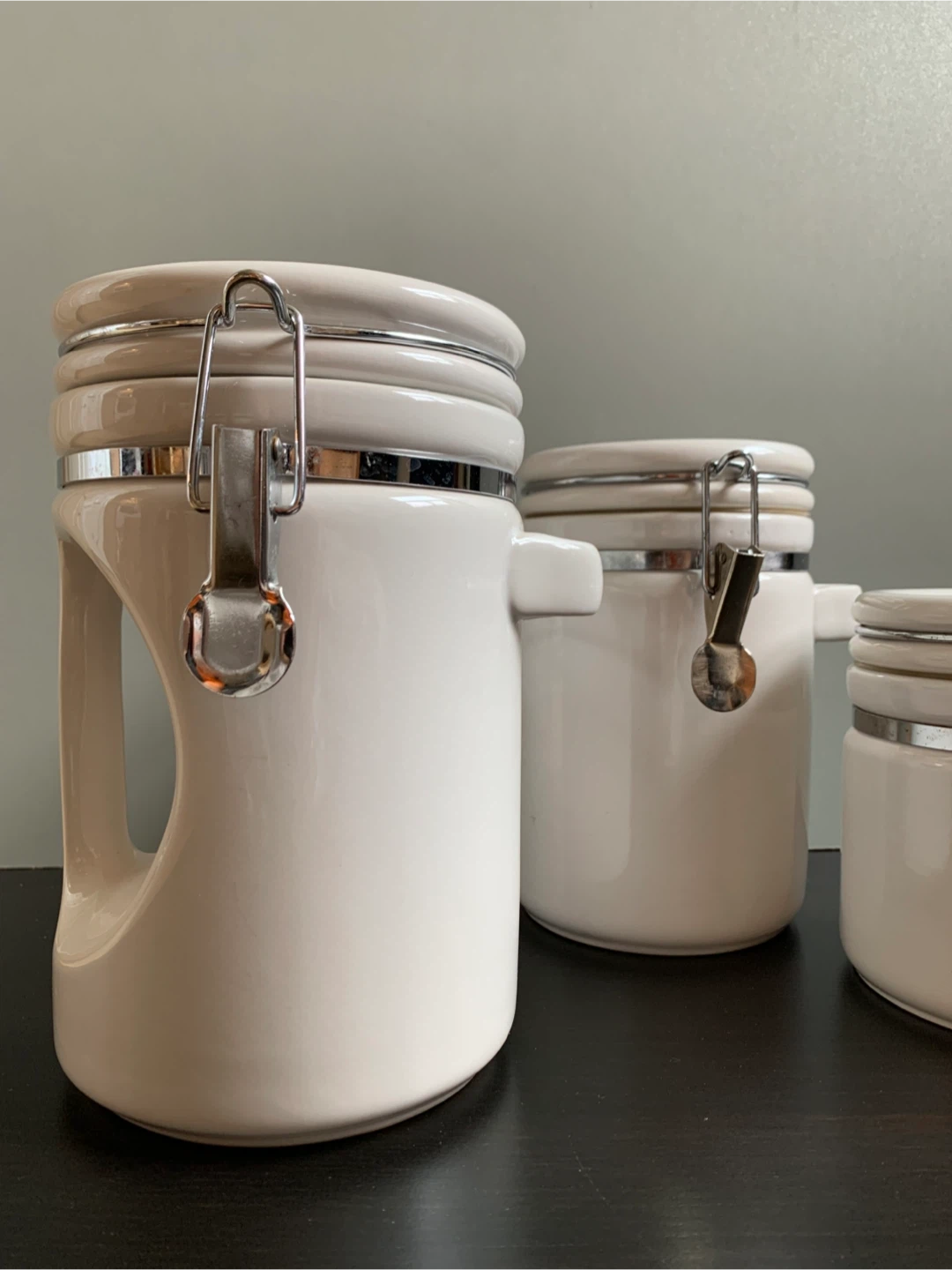 Set of 4 Ceramic Canisters