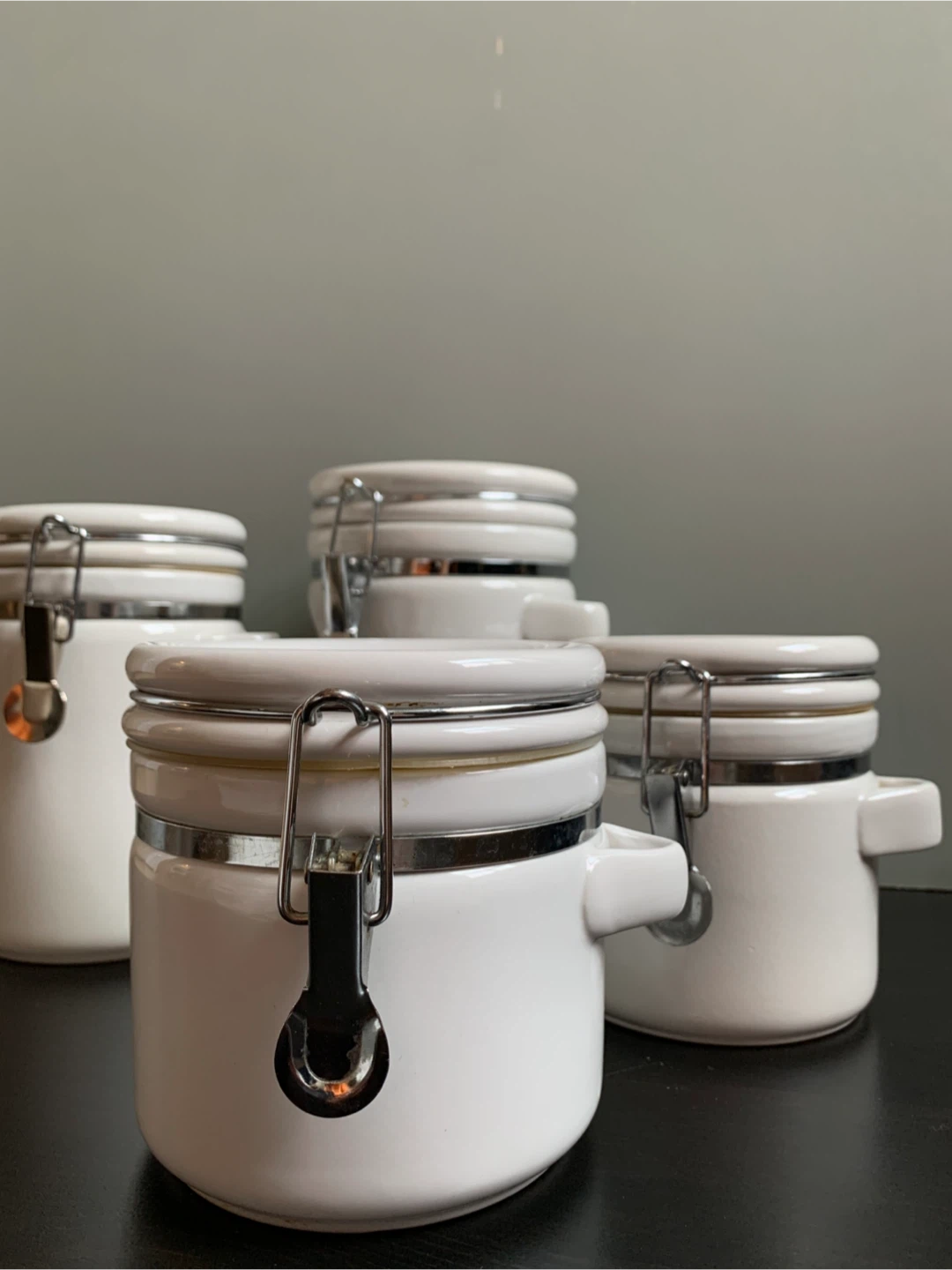Set of 4 Ceramic Canisters - photo 2