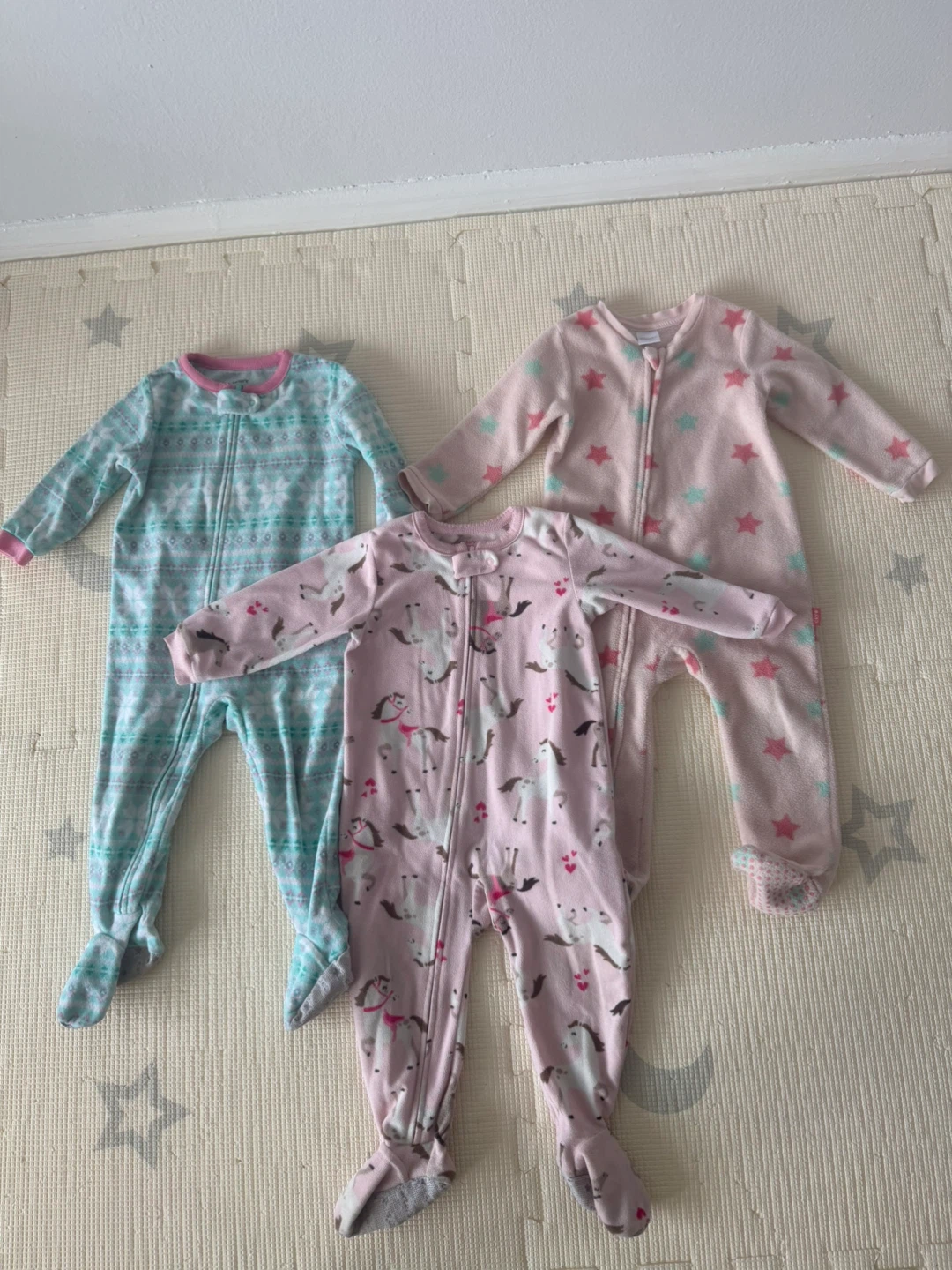 Baby girl sleeper and pant set
