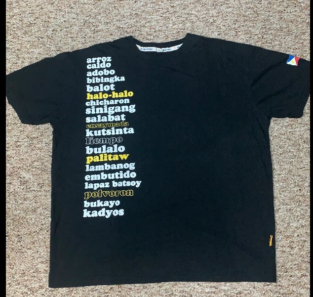 Black Filipino Food List T-Shirt