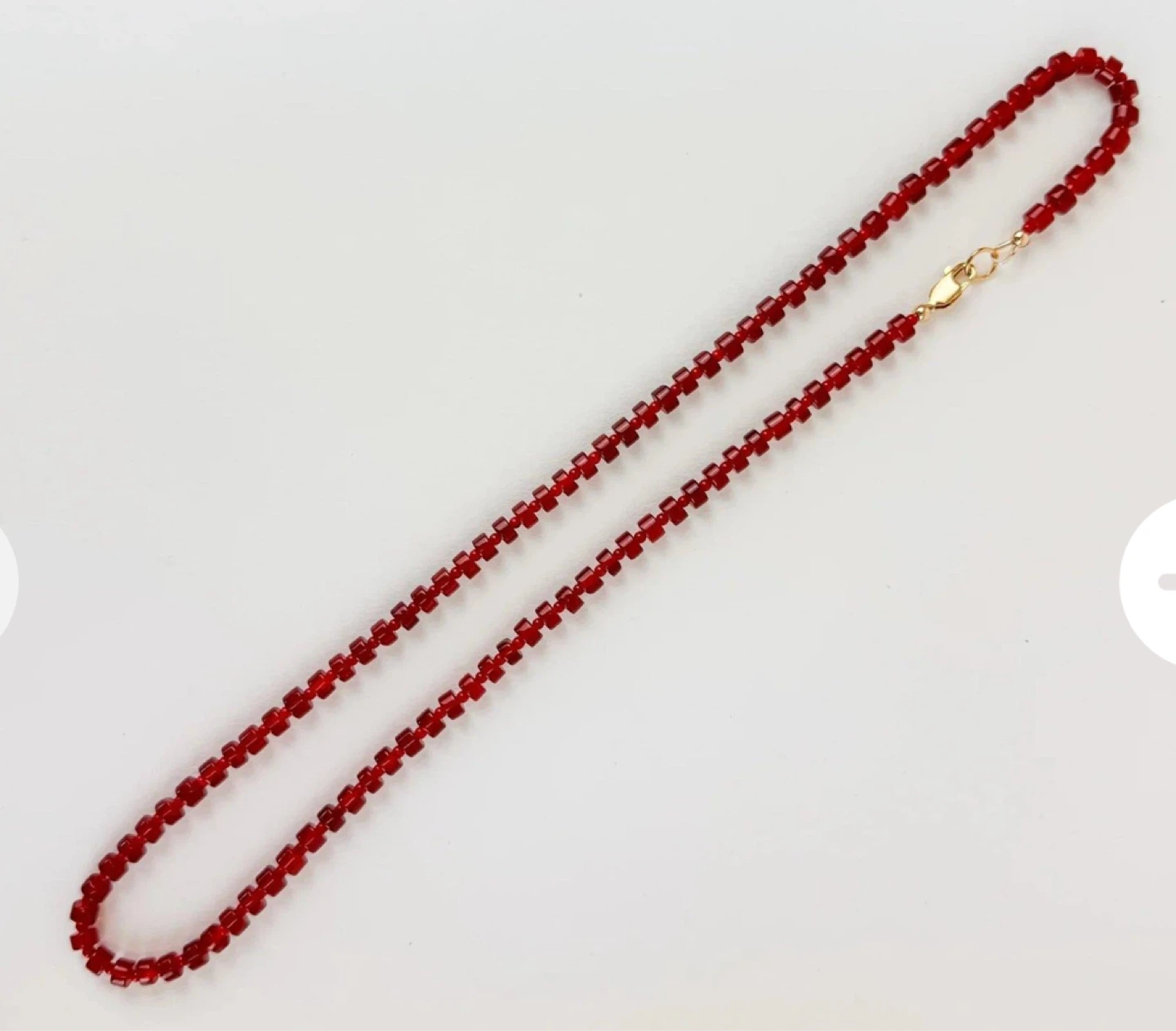 C.Paravano red bead necklace