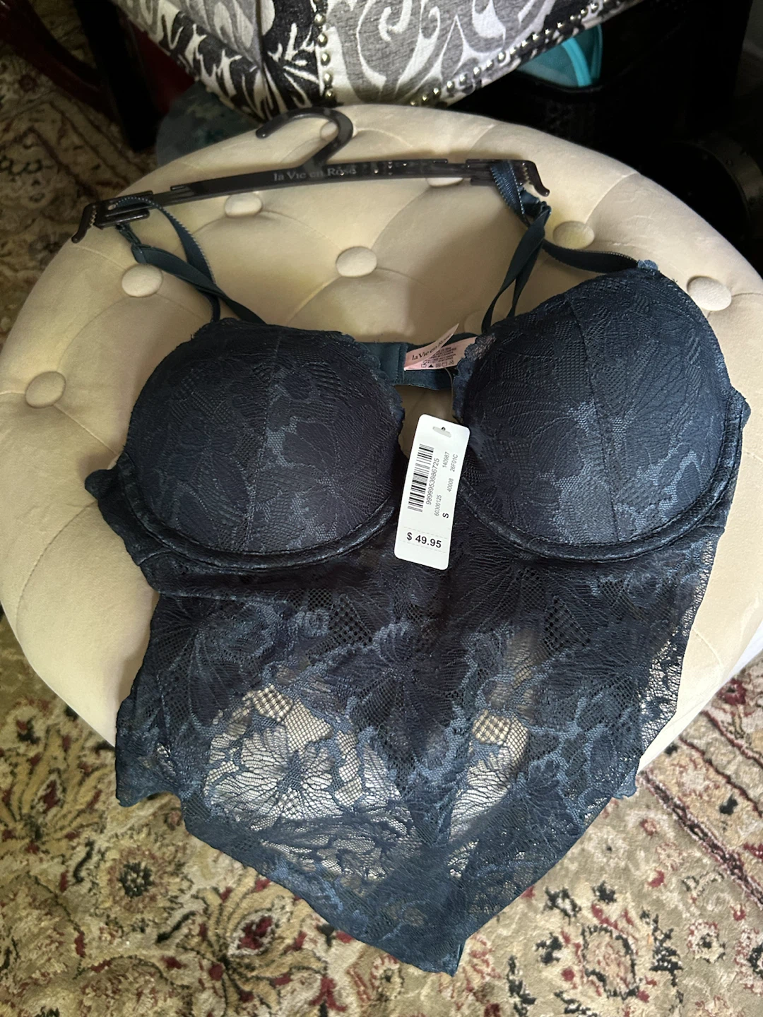 La Vie en Rose Lace Bodysuit Small - photo 3