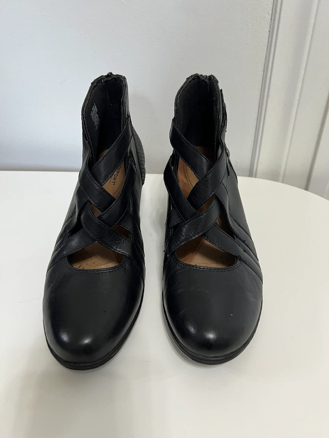 🏈 Rockport Cobb Hill Women's Black Boots Size 10 - photo 2