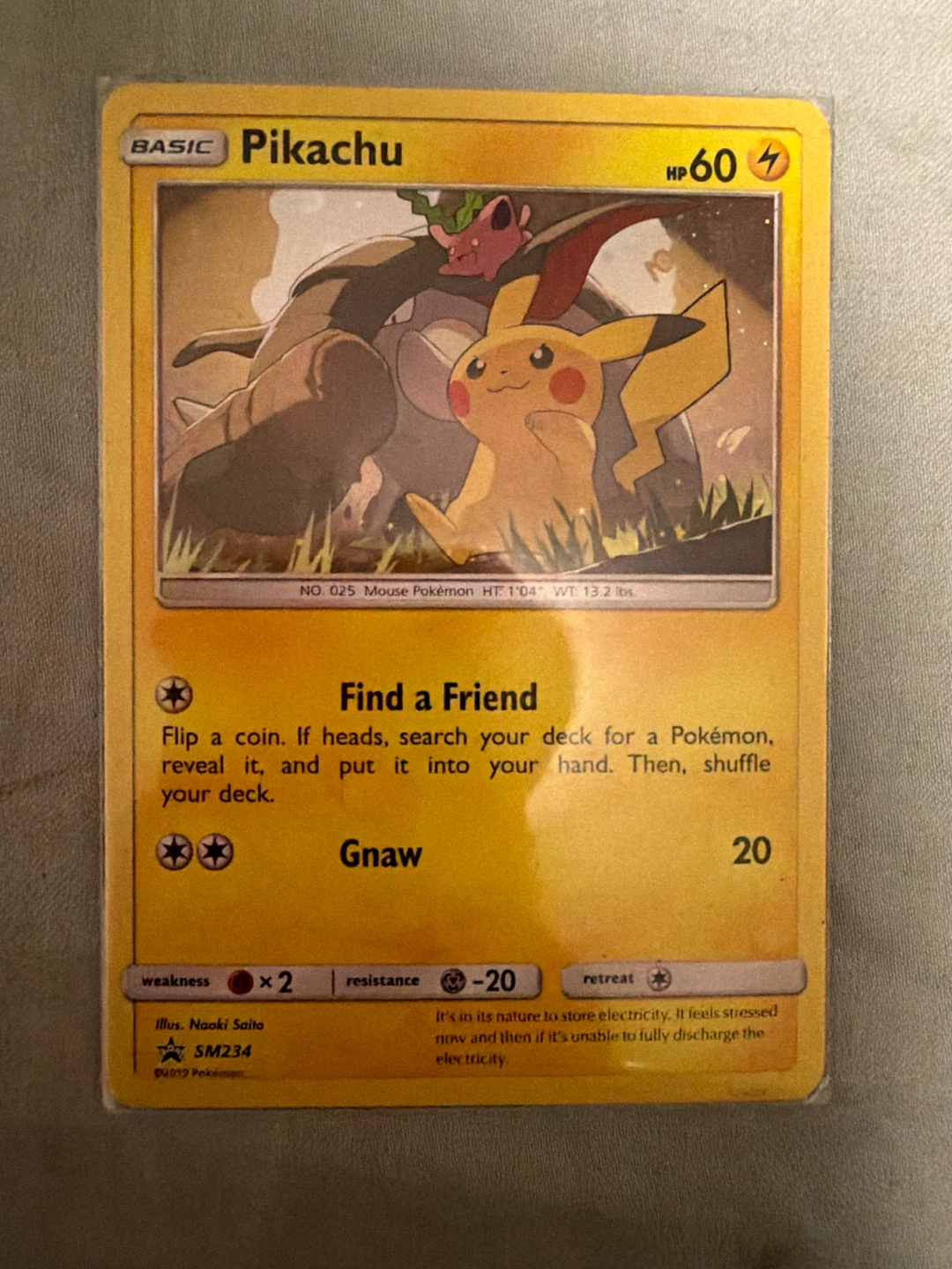 Pikachu SM234 Pokemon Trading Card