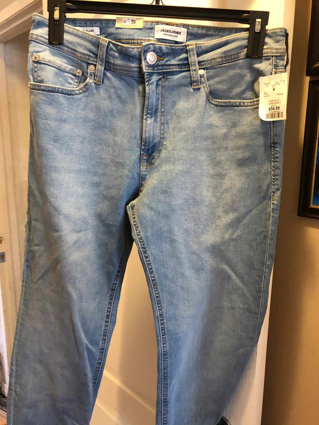 Jack & Jones Clark Original Jeans - Blue Denim 🏈