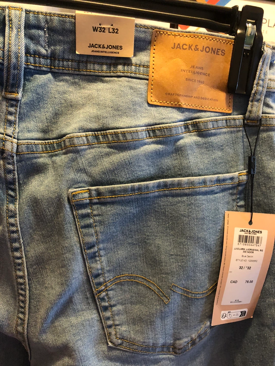 Jack & Jones Clark Original Jeans - Blue Denim 🏈 - photo 3