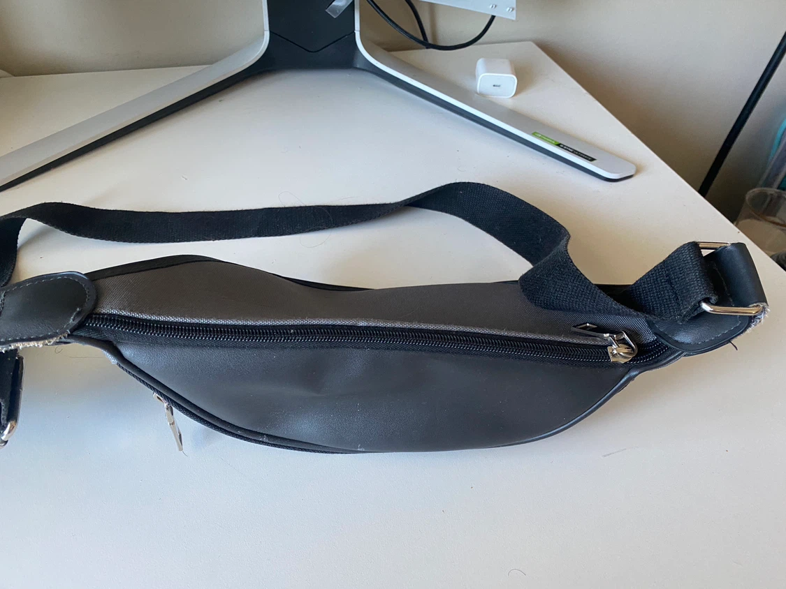 Grey and black waist bag - photo 2
