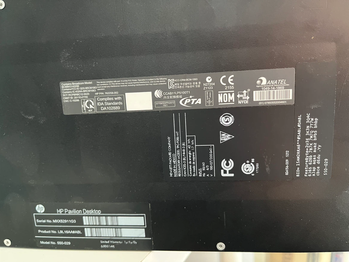 HP Pavilion Desktop 550-029 - photo 4