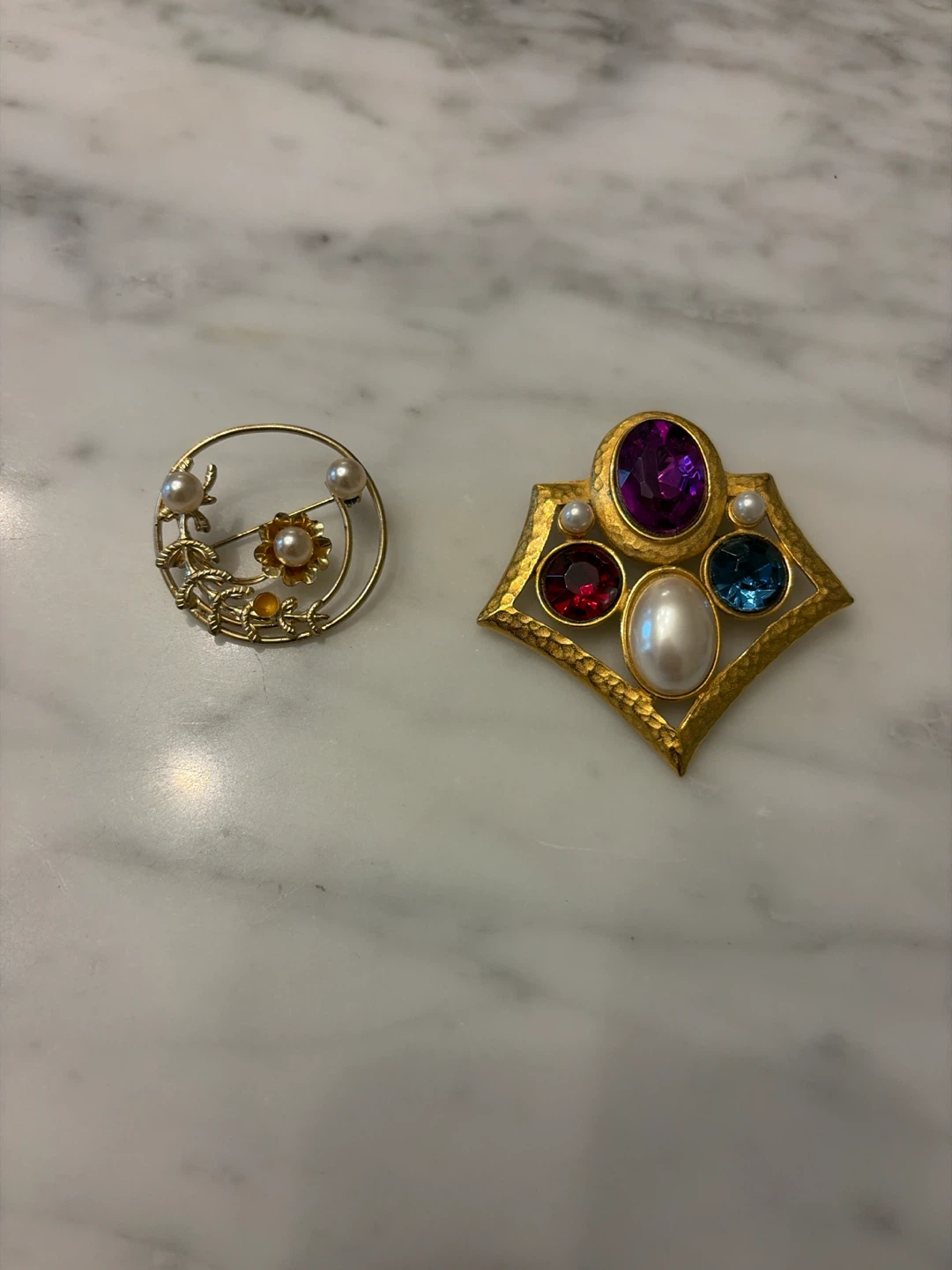 Two Vintage Brooches