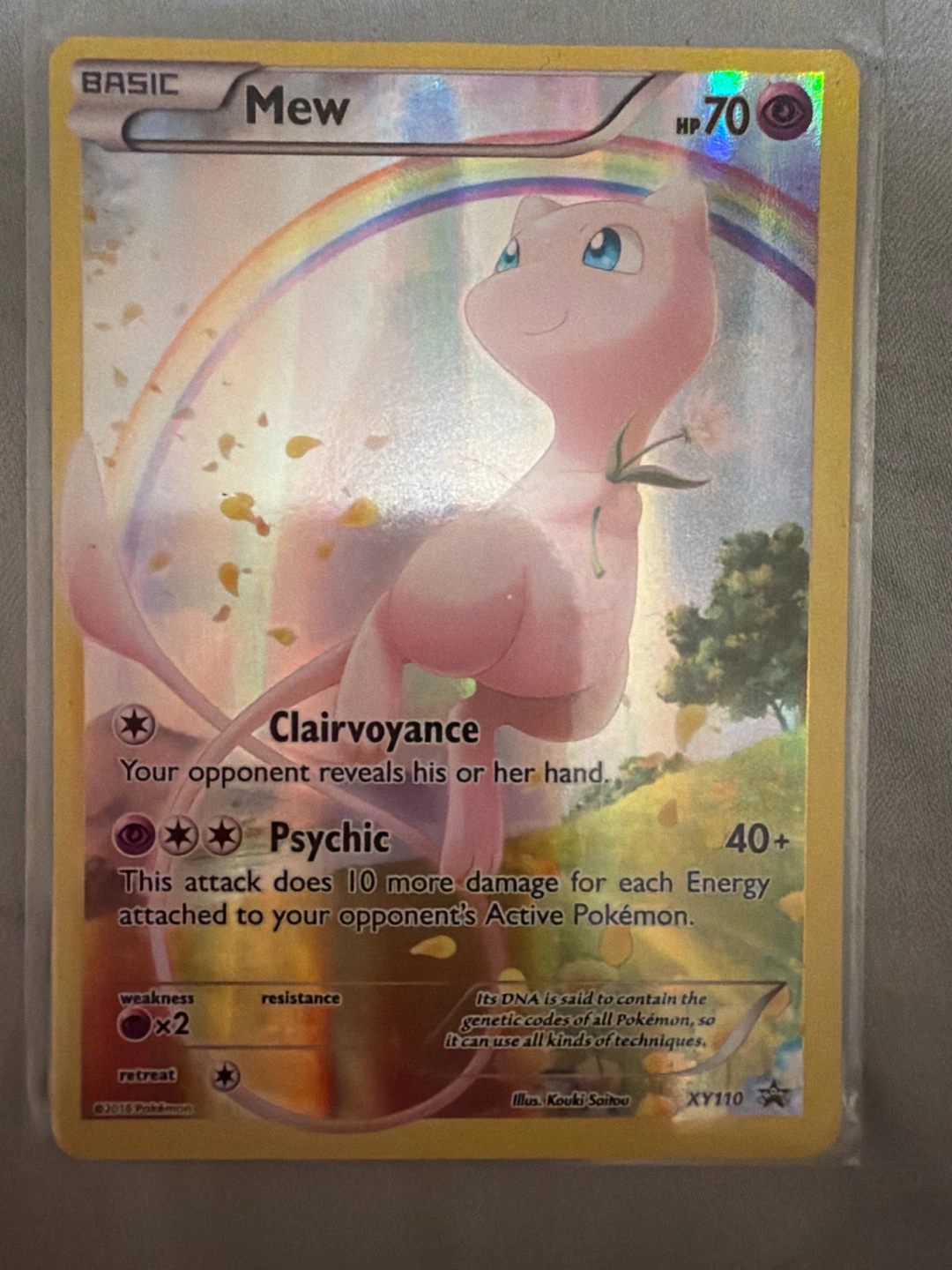 Pokemon Mew XY110 Holo Promo Card