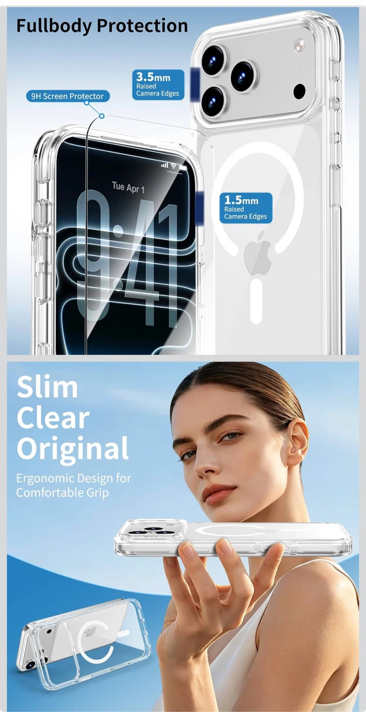 Magnetic Phone Case with Ring Stand for iPhone 18 pro - photo 5