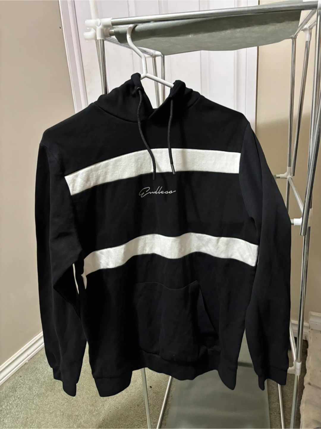 Endless black and white hoodie