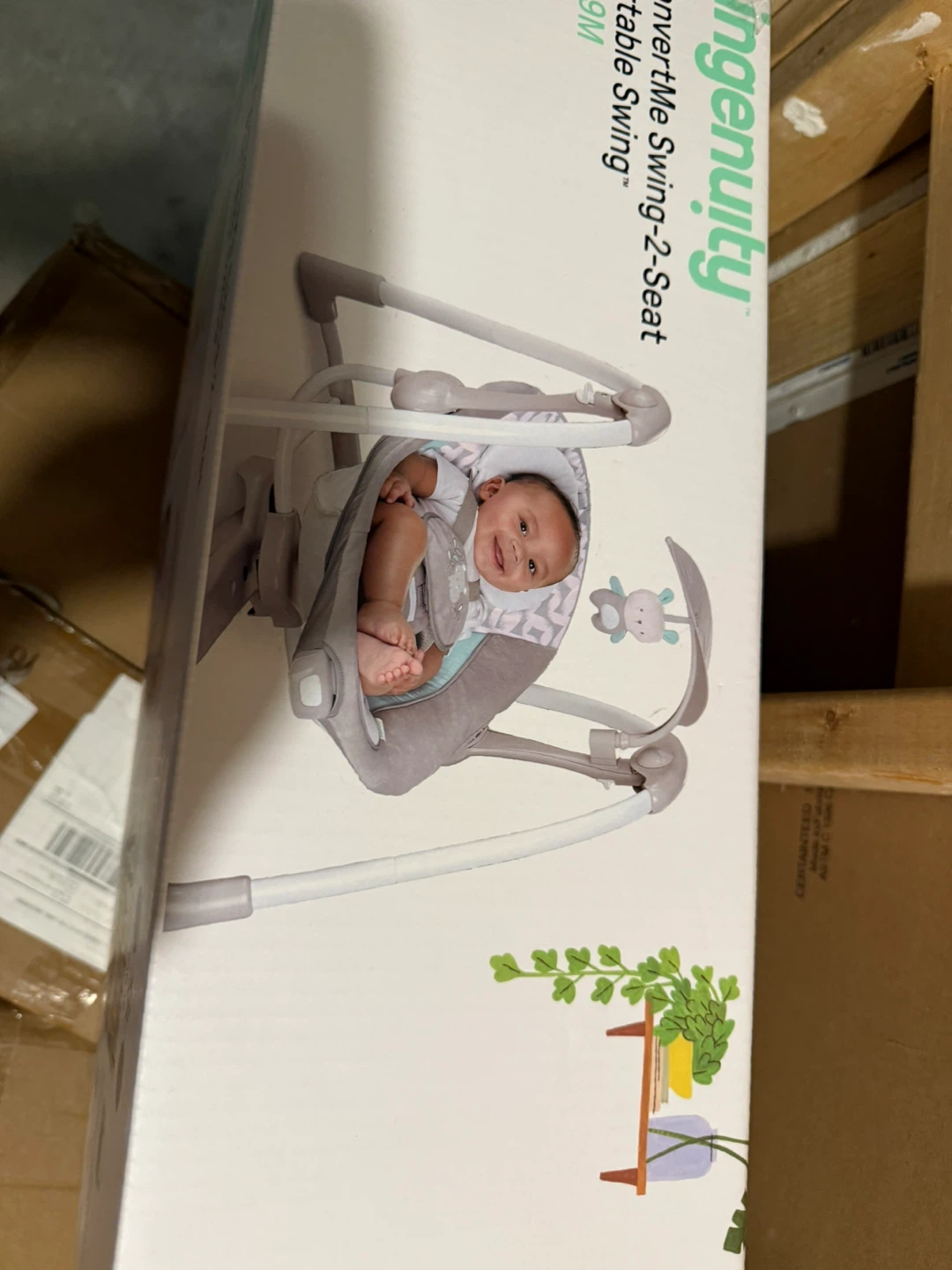 Ingenuity ConvertMe Swing-2-Seat Portable Swing - photo 2