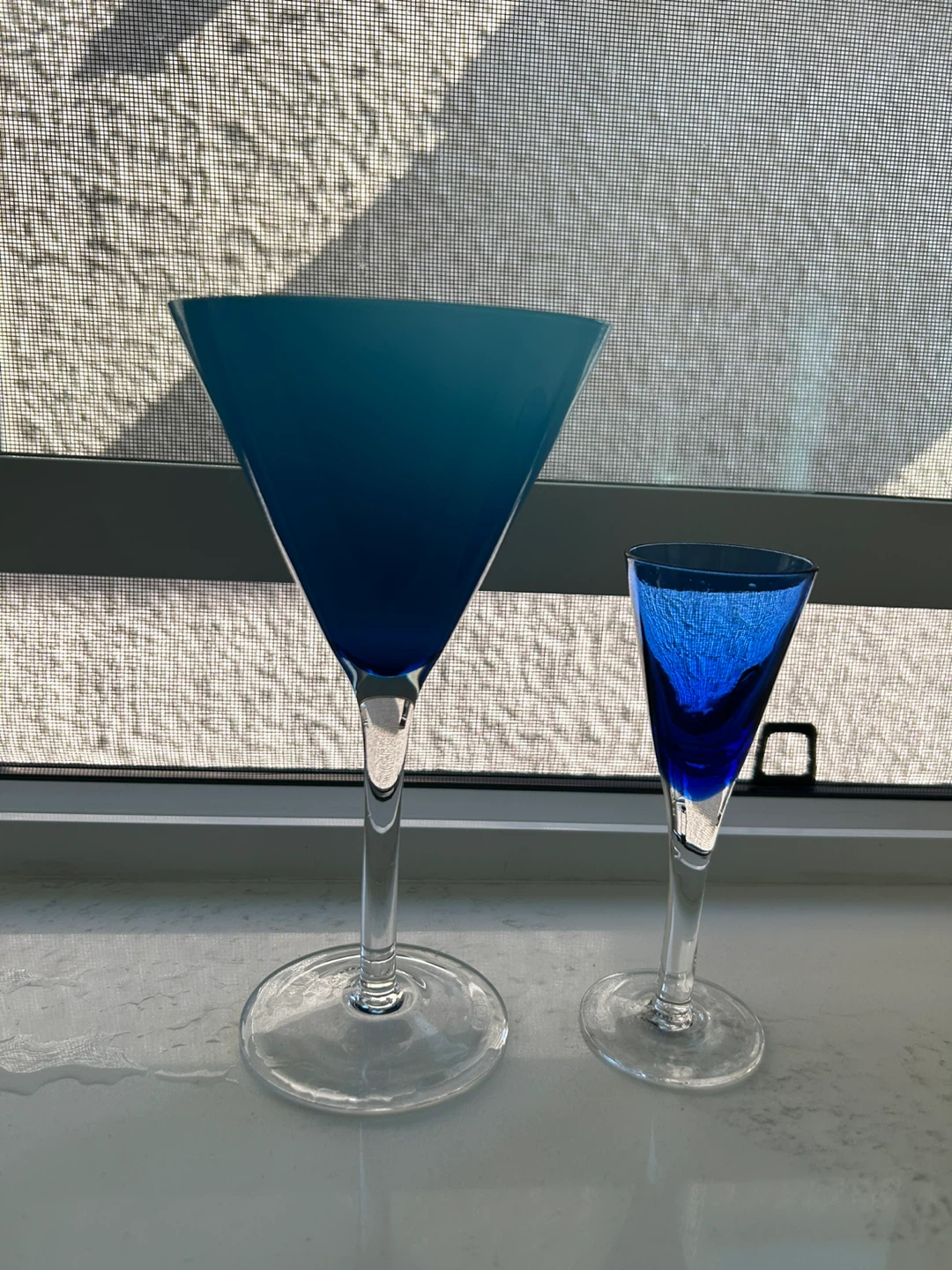 Torre & Tagus Blue Cosmic Liqueur Glasses - photo 2