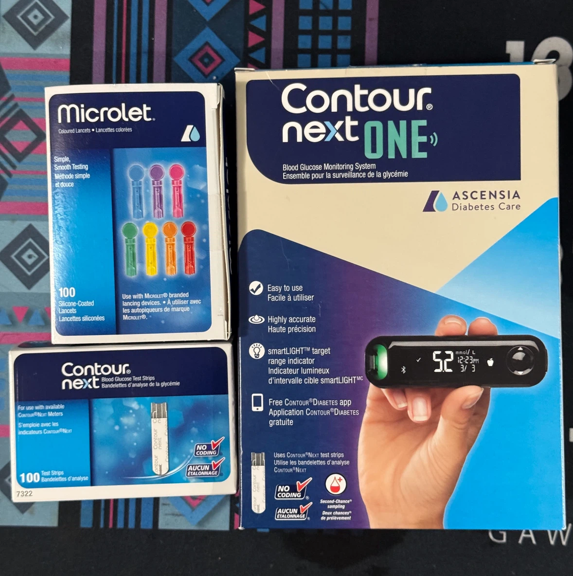 Contour Monitor Kit + 100 Strips & 100 Lancets