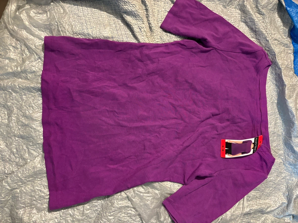 Ellen Tracy Purple T-Shirt Size Medium
