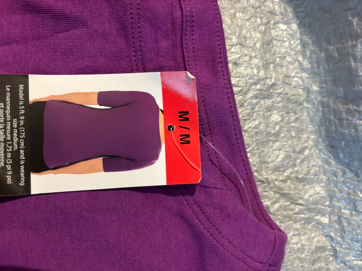 Ellen Tracy Purple T-Shirt Size Medium - photo 3