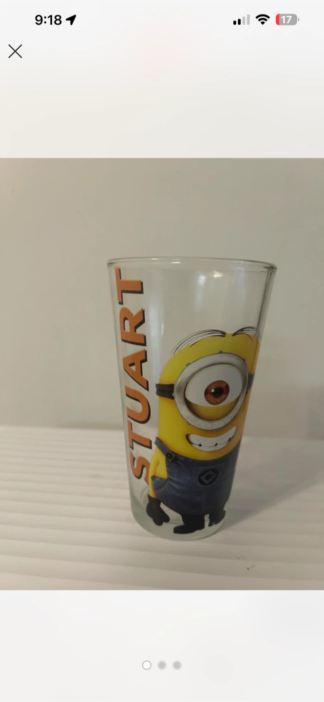 Minions Stuart Drinking Glass🏈