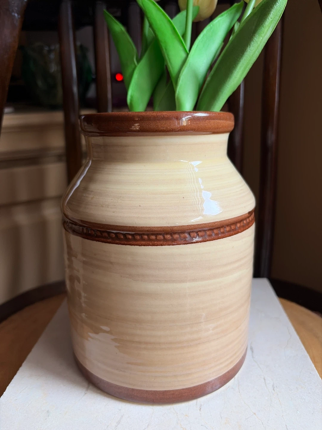 🏈Vintage Floral Ceramic Canister - photo 2